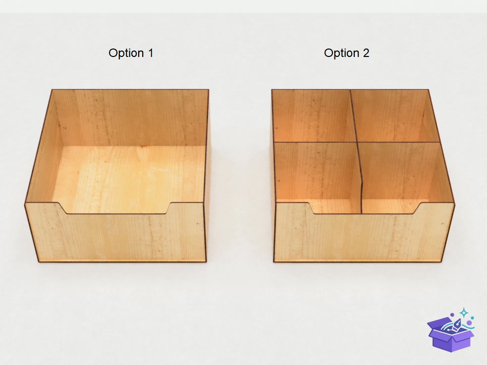 Lazer Kesim Drawer Organizer Or Chest - Lazer Kesim ve Çizim Dosyası (SVG, DXF, EPS, PNG) - detaylı önizleme 4