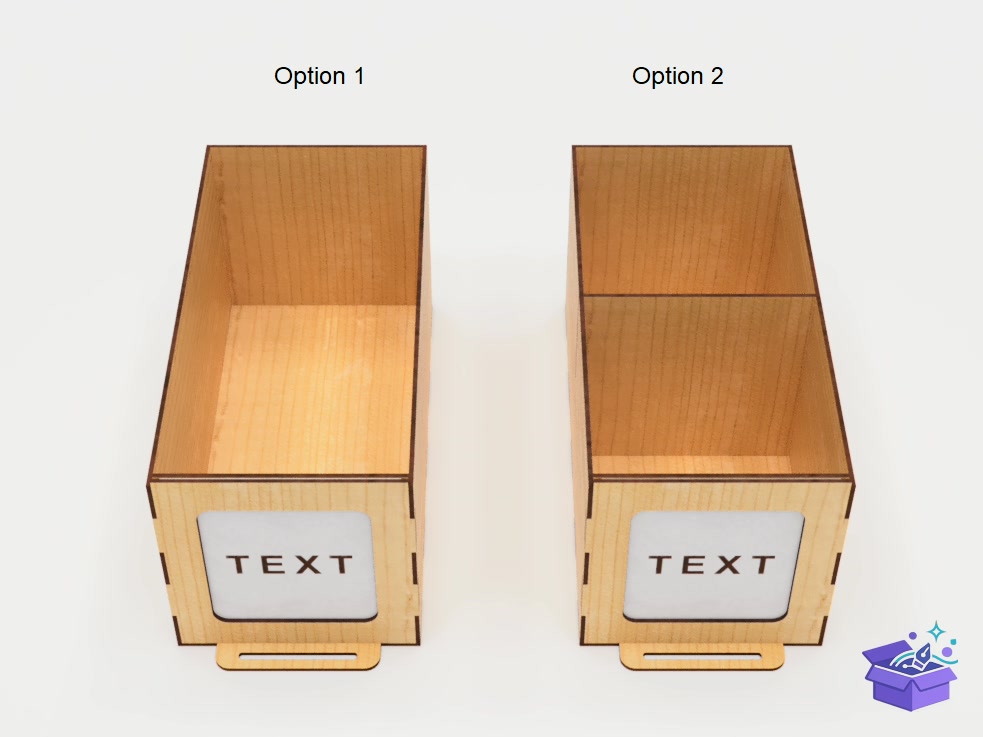 Desktop Organizer Drawers Lazer Kesim - Lazer Kesim ve Çizim Dosyası (SVG, DXF, EPS, PNG) - detaylı önizleme 3