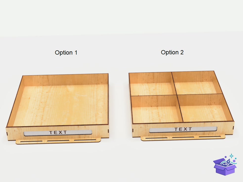 Chest Organizer 6 Drawers Kutu Lazer Kesim - Lazer Kesim ve Çizim Dosyası (SVG, DXF, EPS, PNG) - detaylı önizleme 4