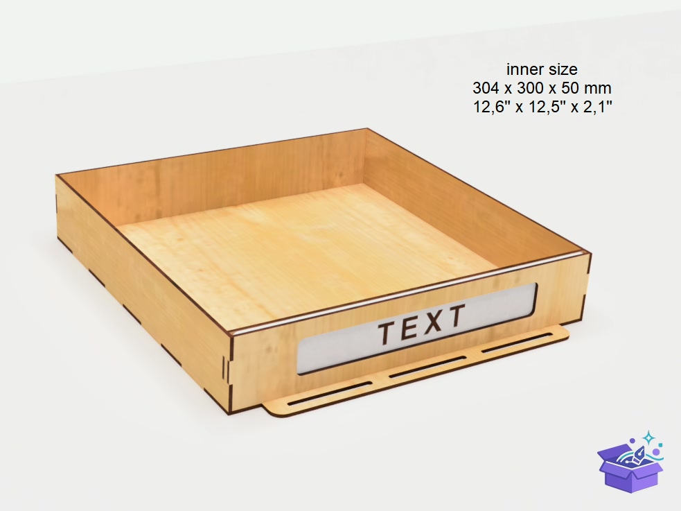 Table Organizer 5 Drawers Laser - Lazer Kesim ve Çizim Dosyası (SVG, DXF, EPS, PNG) - detaylı önizleme 3