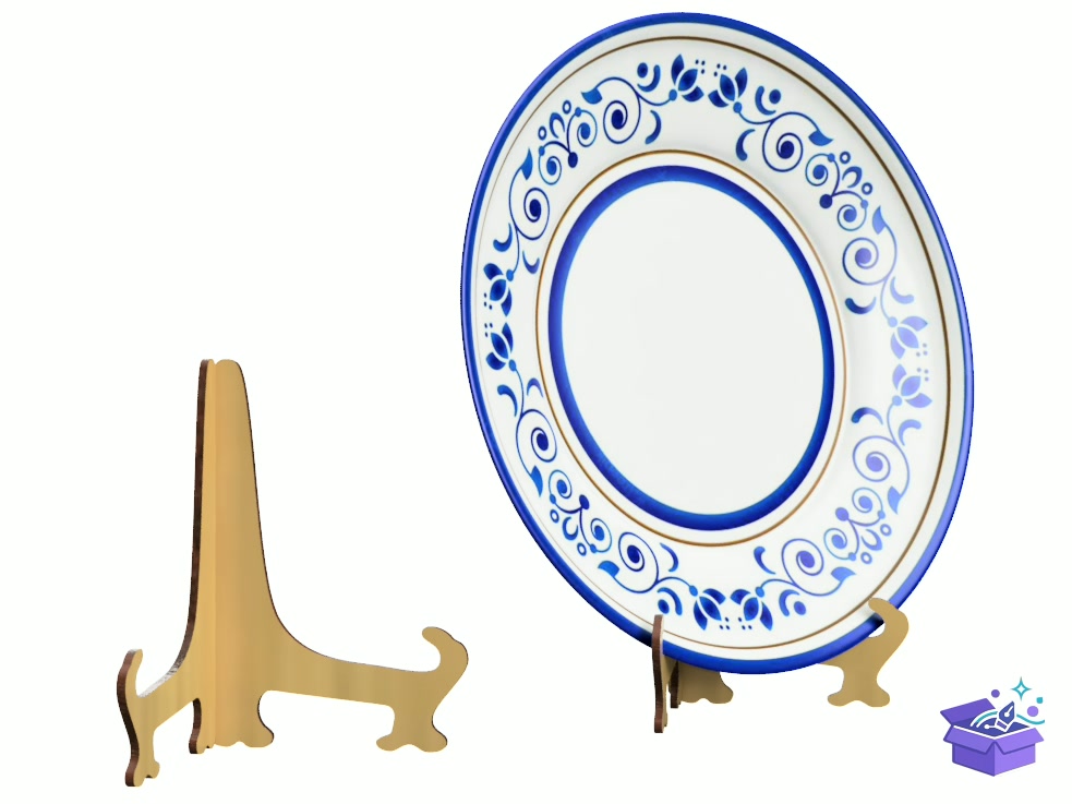 Lazer Kesim Of Plate Tutucu - Lazer Kesim ve Çizim Dosyası (SVG, DXF, EPS, PNG) - detaylı önizleme 3