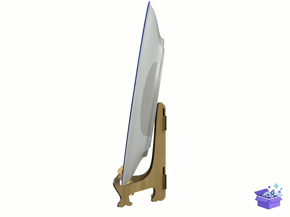 Lazer Kesim Of Plate Tutucu - Lazer Kesim ve Çizim Dosyası (SVG, DXF, EPS, PNG) - detaylı önizleme 4