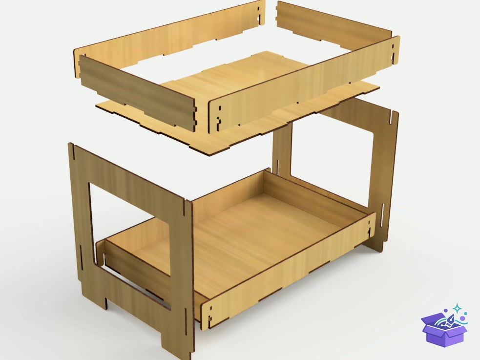 Lazer Kesim Storage Raflar Tool Racks - Lazer Kesim ve Çizim Dosyası (SVG, DXF, EPS, PNG) - detaylı önizleme 3