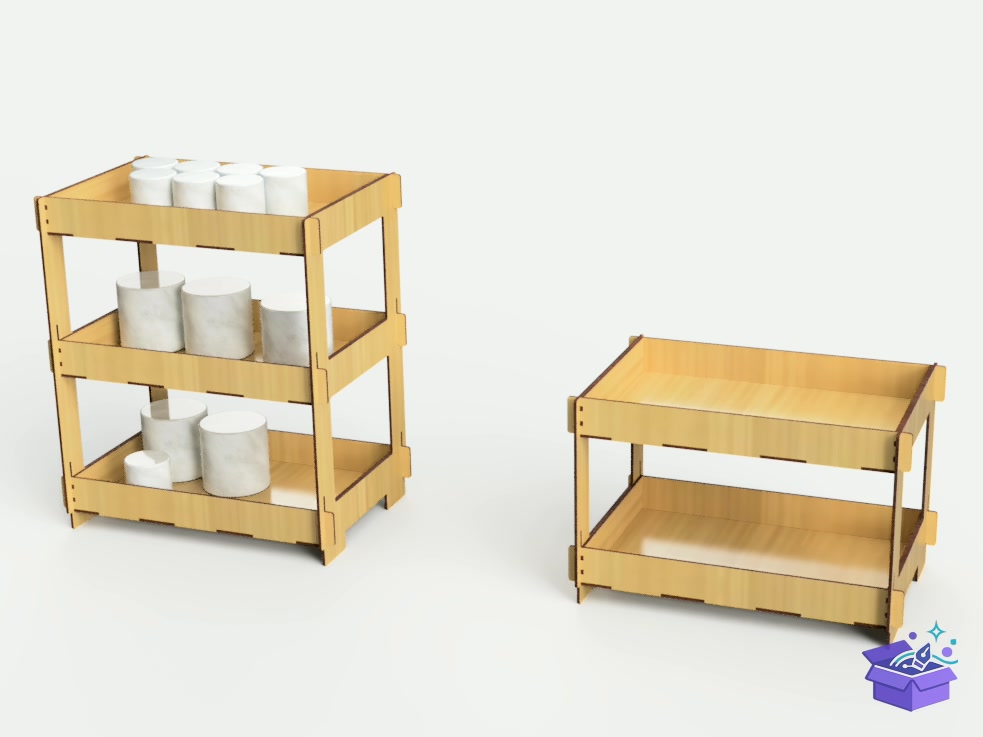 Lazer Kesim Storage Raflar Tool Racks - Lazer Kesim ve Çizim Dosyası (SVG, DXF, EPS, PNG) - detaylı önizleme 4