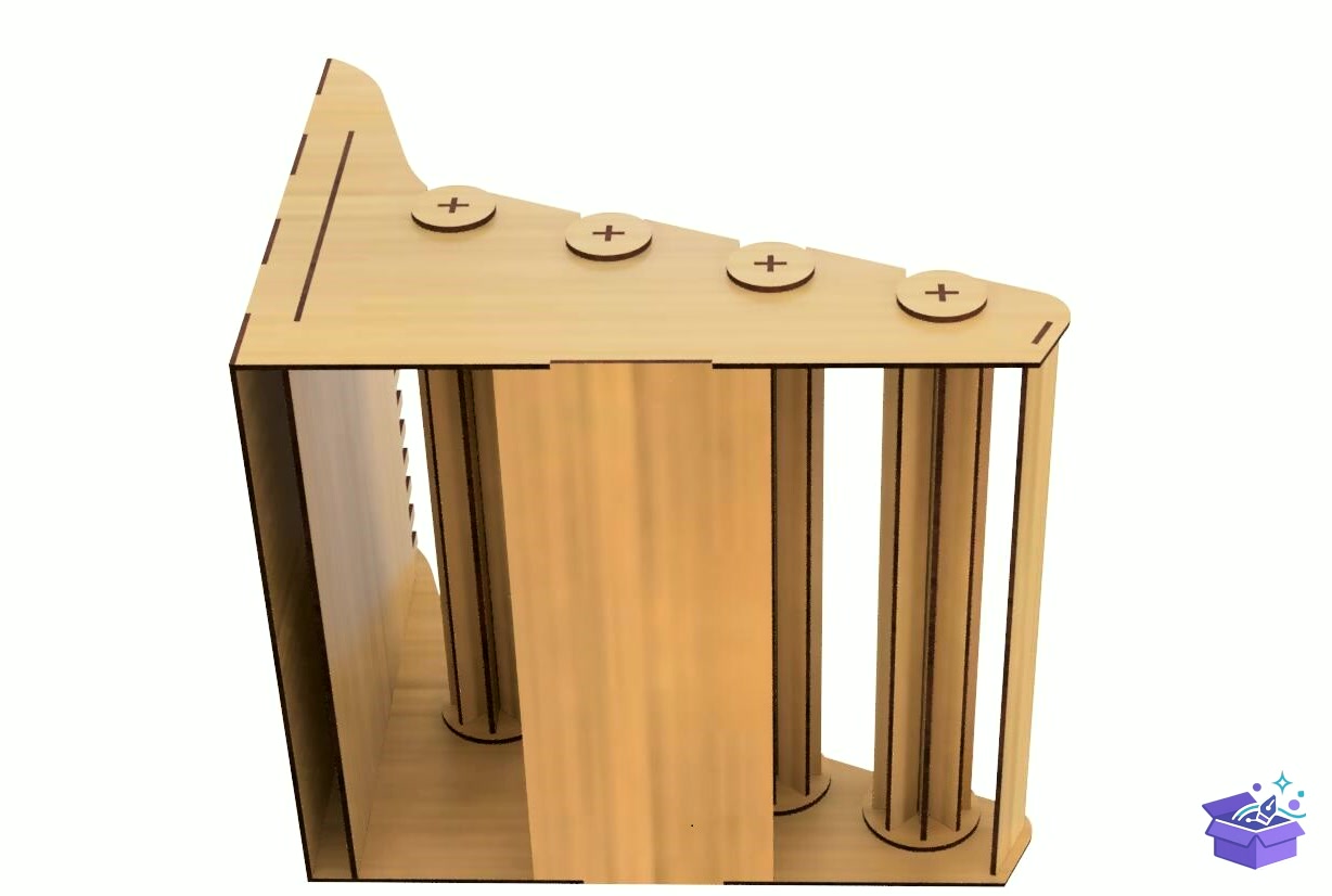 Lazer Kesim Display Stand For Bracelets - Lazer Kesim ve Çizim Dosyası (SVG, DXF, EPS, PNG) - detaylı önizleme 4