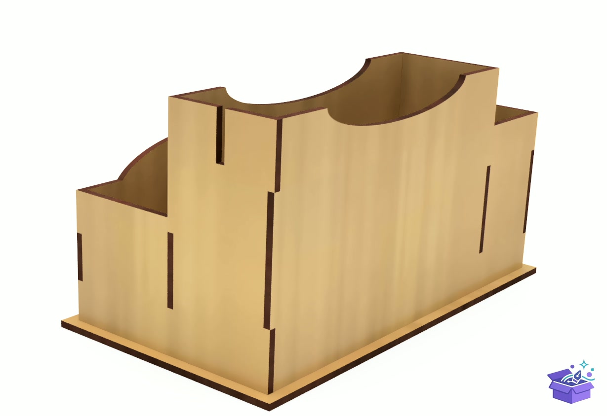 Lazer Kesim Napkin Tutucu Spice Rack - Lazer Kesim ve Çizim Dosyası (SVG, DXF, EPS, PNG) - detaylı önizleme 5