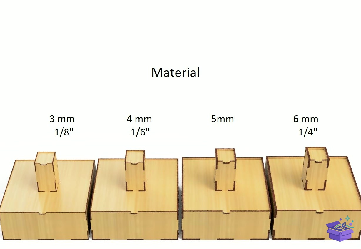 Lazer Kesim Kutu Packaging And Storage - Lazer Kesim ve Çizim Dosyası (SVG, DXF, EPS, PNG) - detaylı önizleme 2