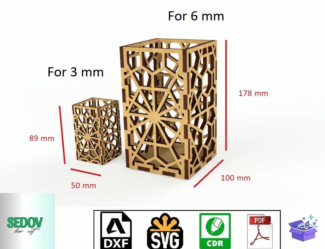 Lazer Kesim Cobweb Lamba Aydınlatma Candlestick - Lazer Kesim ve Çizim Dosyası (SVG, DXF, EPS, PNG) - detaylı önizleme 4