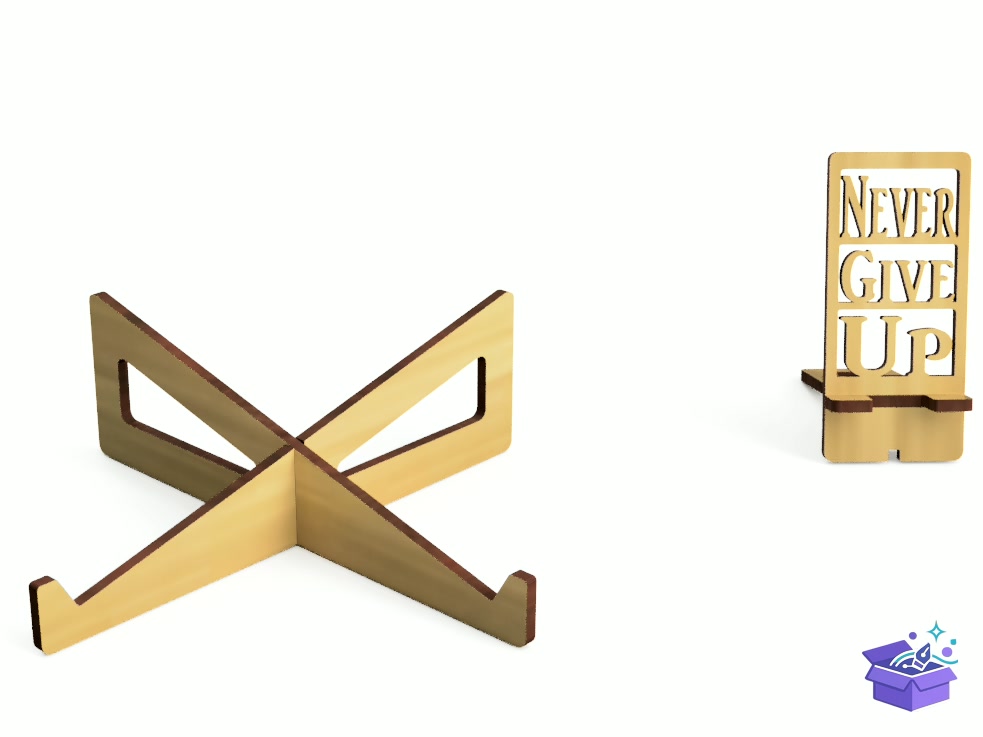 Lazer Kesim Laptop And Phone Stand - Lazer Kesim ve Çizim Dosyası (SVG, DXF, EPS, PNG) - detaylı önizleme 4