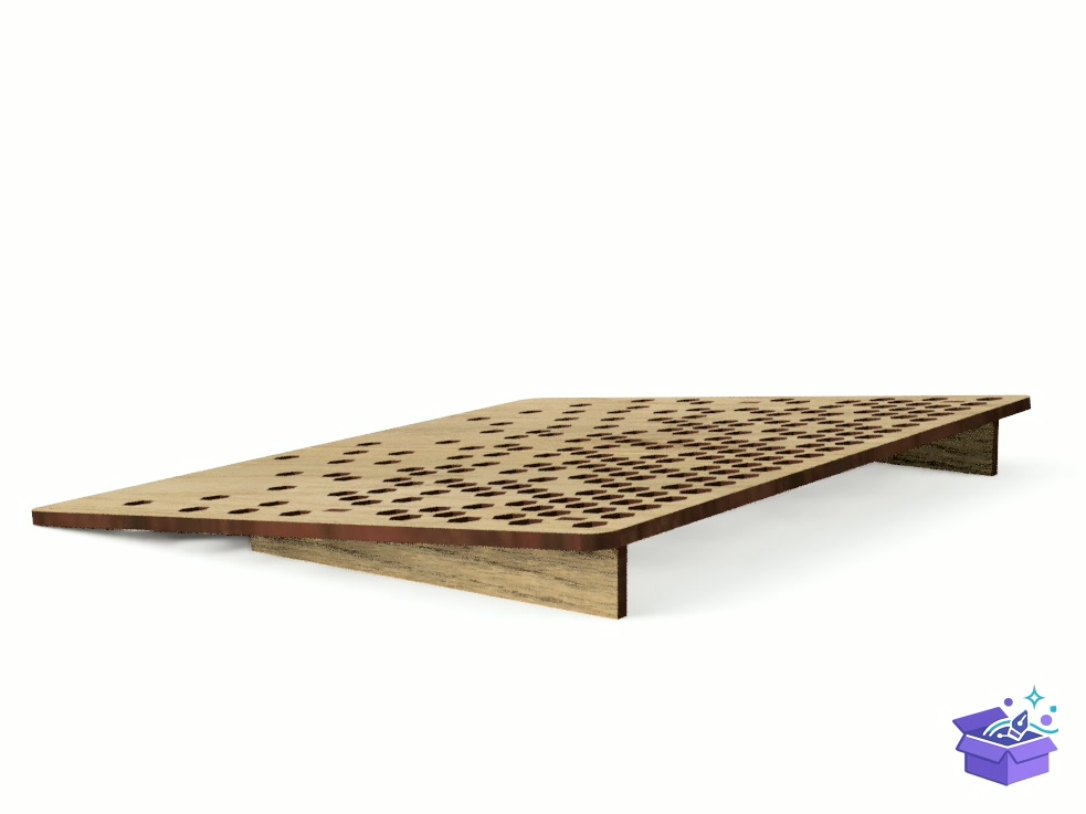 Lazer Kesim Laptop Stand Small Honeycomb - Lazer Kesim ve Çizim Dosyası (SVG, DXF, EPS, PNG) - detaylı önizleme 5