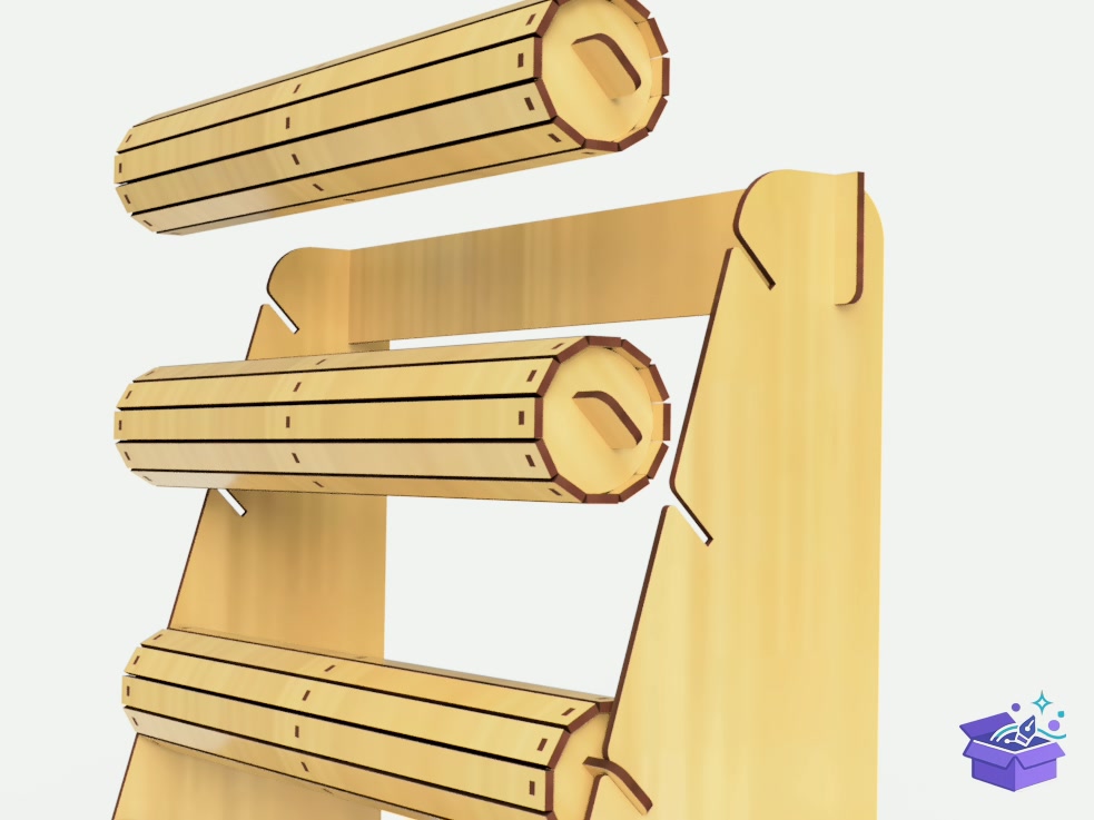 Lazer Kesim Bracelet Stand And Watch Stand - Lazer Kesim ve Çizim Dosyası (SVG, DXF, EPS, PNG) - detaylı önizleme 5