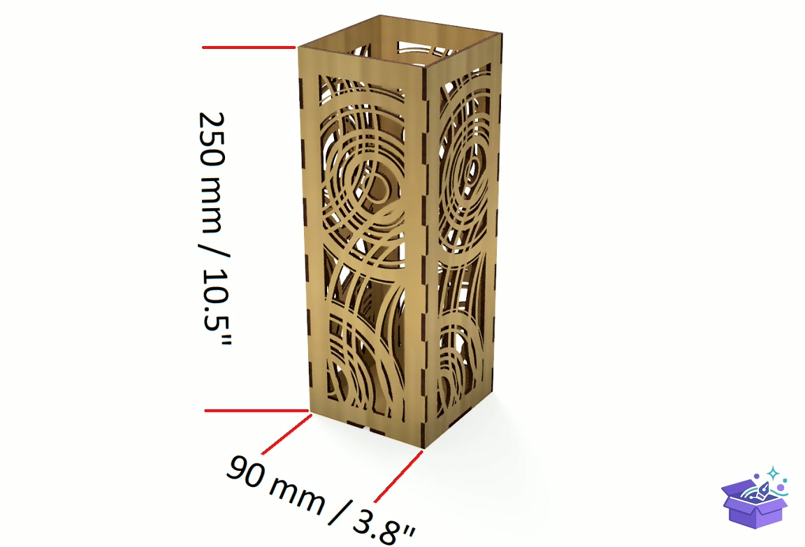 Lazer Kesim Desk Lamba Aydınlatma Candlestick Desen - Lazer Kesim ve Çizim Dosyası (SVG, DXF, EPS, PNG) - detaylı önizleme 2