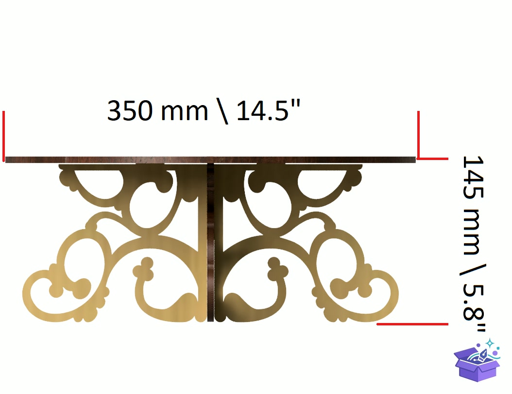 Lazer Kesim Decorative Cake Stand - Lazer Kesim ve Çizim Dosyası (SVG, DXF, EPS, PNG) - detaylı önizleme 4