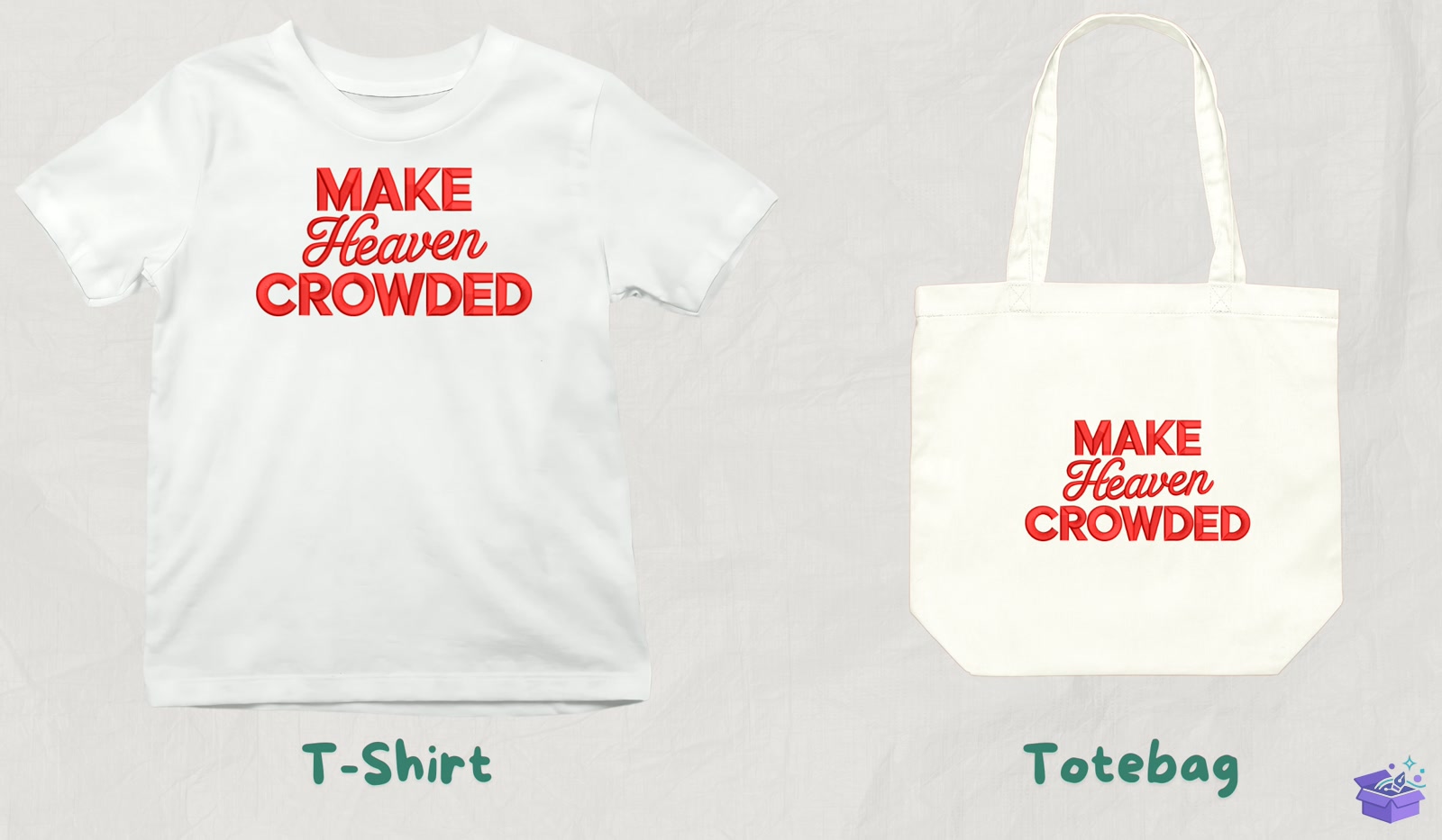 Make Heaven Crowded - Makine Nakış Deseni (SVG, DXF, EPS, PNG) - detaylı önizleme 3