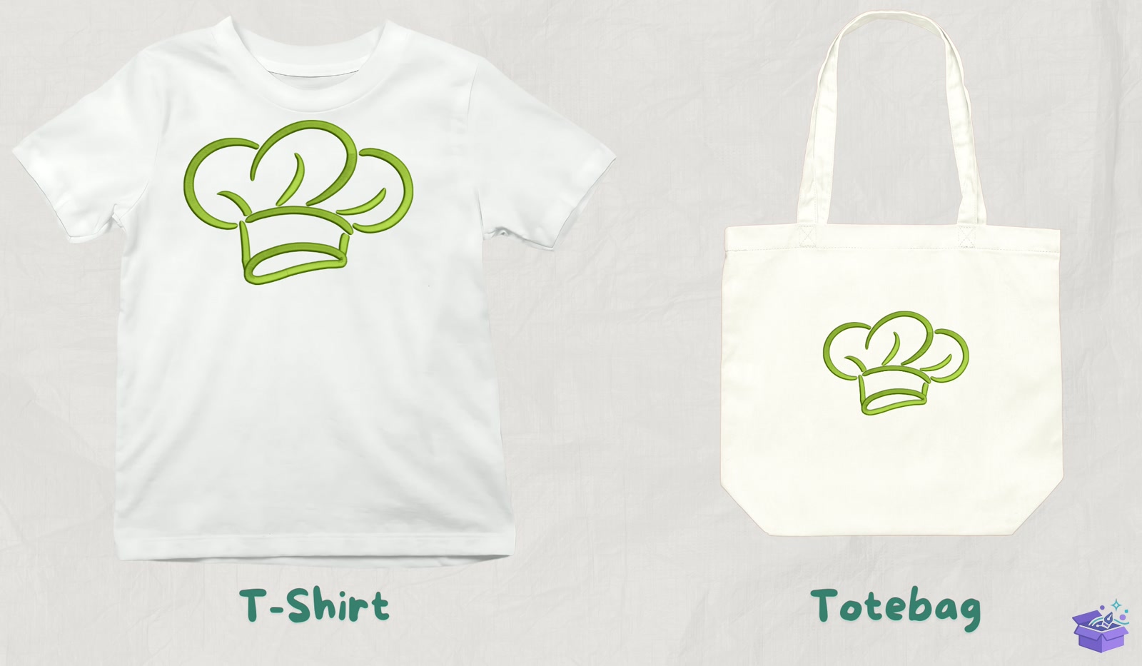 Chef Hat - Makine Nakış Deseni (SVG, DXF, EPS, PNG) - detaylı önizleme 3