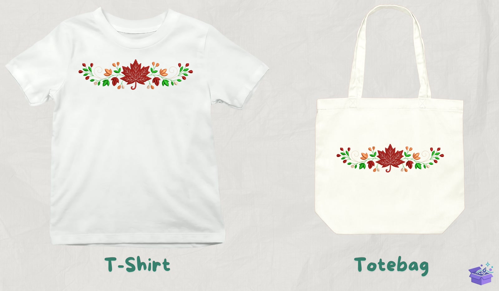 Maple Leaf - Makine Nakış Deseni (SVG, DXF, EPS, PNG) - detaylı önizleme 3