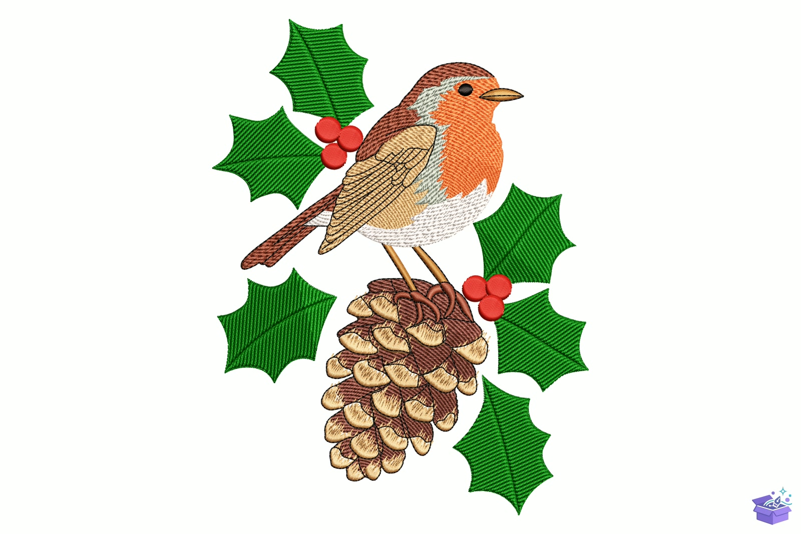 Pine Cone Stitch - Makine Nakış Deseni (SVG, DXF, EPS, PNG) - detaylı önizleme 5