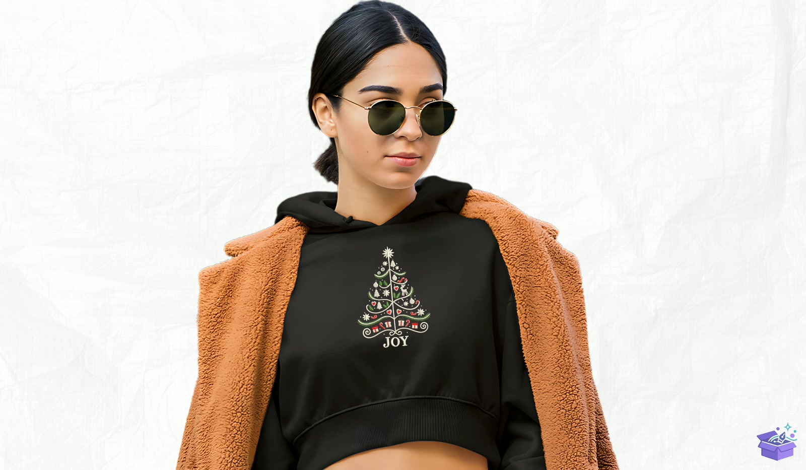 Star Topper Ağaç - Makine Nakış Deseni (SVG, DXF, EPS, PNG) - detaylı önizleme 2