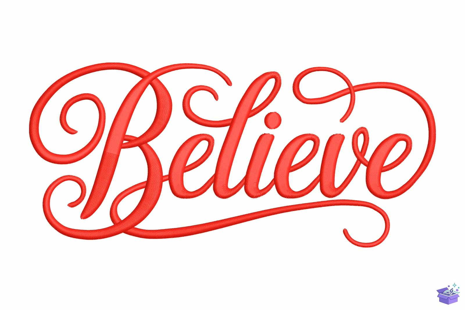 Yılbaşı Believe - Makine Nakış Deseni (SVG, DXF, EPS, PNG) - detaylı önizleme 5