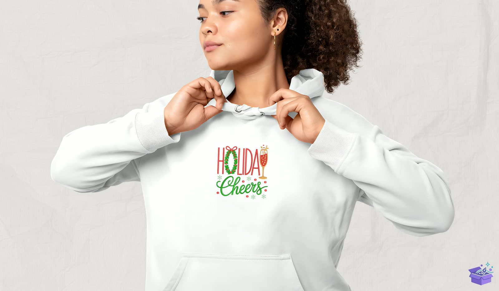 Holiday Cheers - Makine Nakış Deseni (SVG, DXF, EPS, PNG) - detaylı önizleme 4
