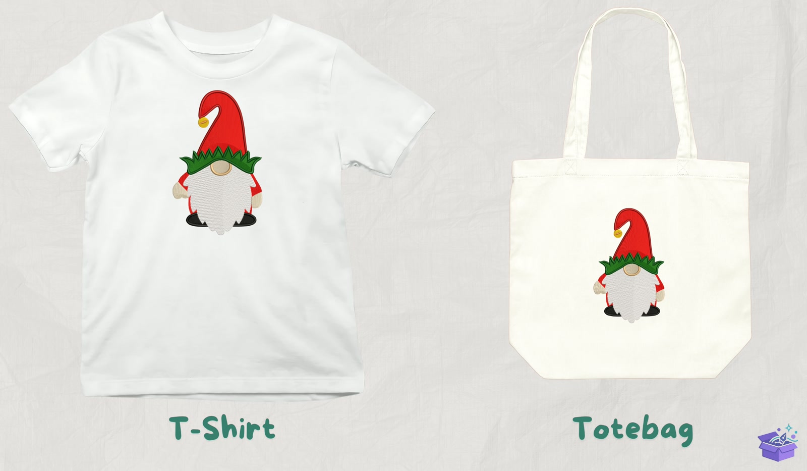 Scandinavian Gnome - Makine Nakış Deseni (SVG, DXF, EPS, PNG) - detaylı önizleme 3