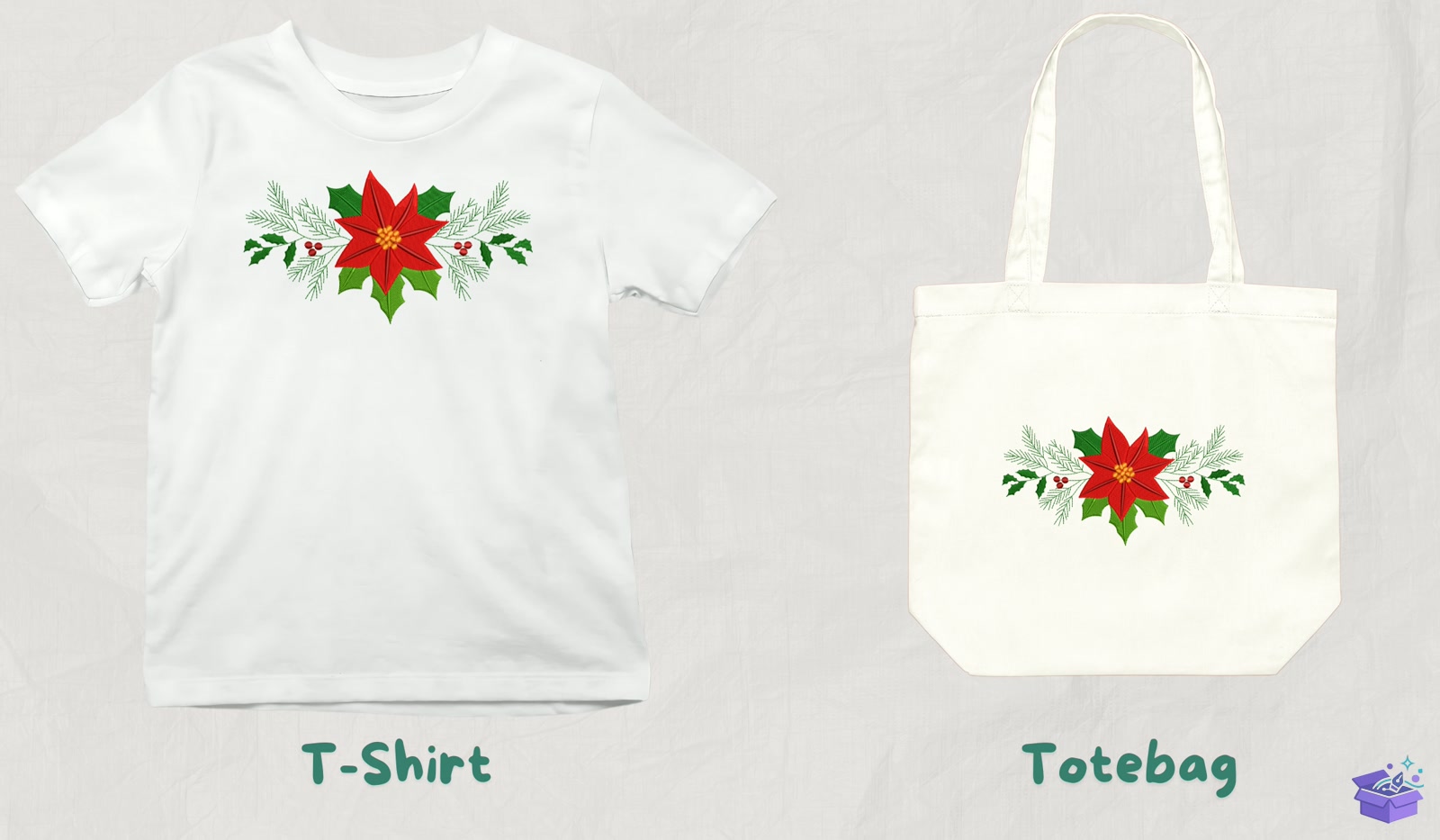 Winter Floral - Makine Nakış Deseni (SVG, DXF, EPS, PNG) - detaylı önizleme 3