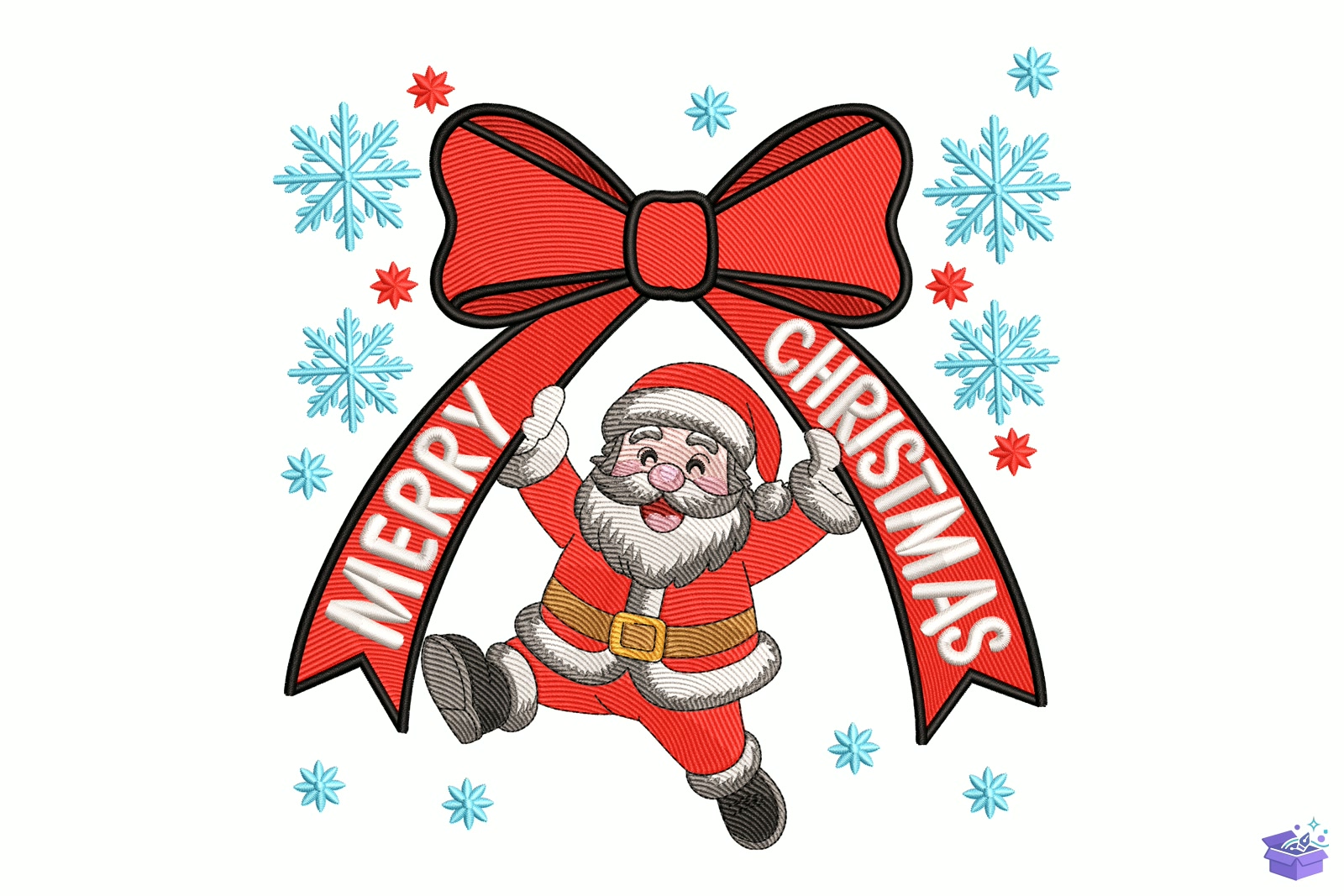 Santa Yılbaşı Tabela Levha - Makine Nakış Deseni (SVG, DXF, EPS, PNG) - detaylı önizleme 5
