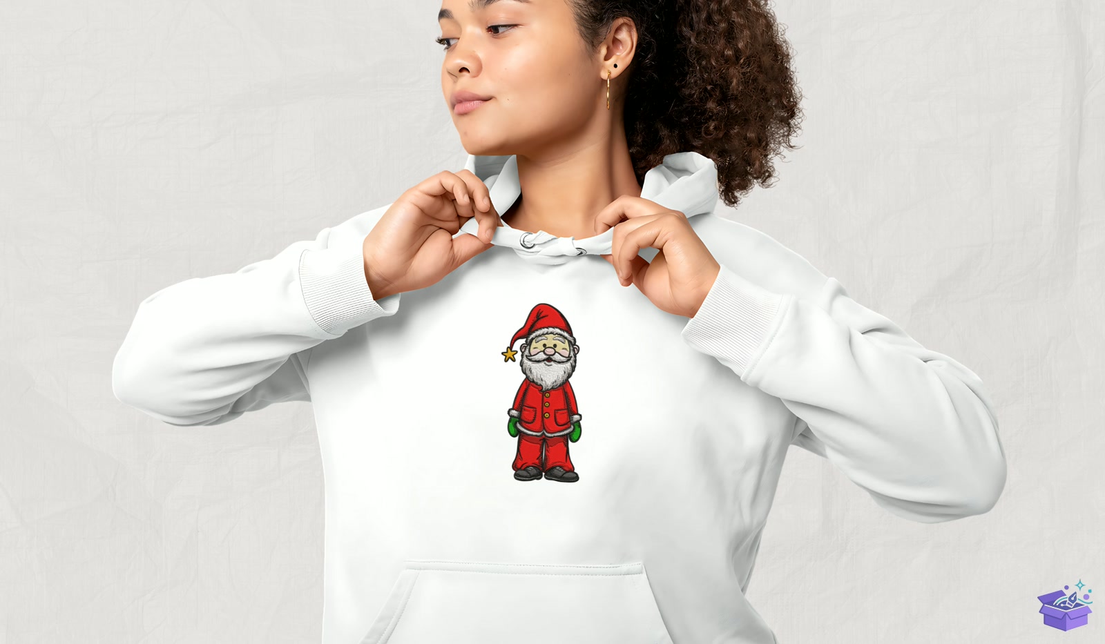 Yılbaşı Santa - Makine Nakış Deseni (SVG, DXF, EPS, PNG) - detaylı önizleme 4