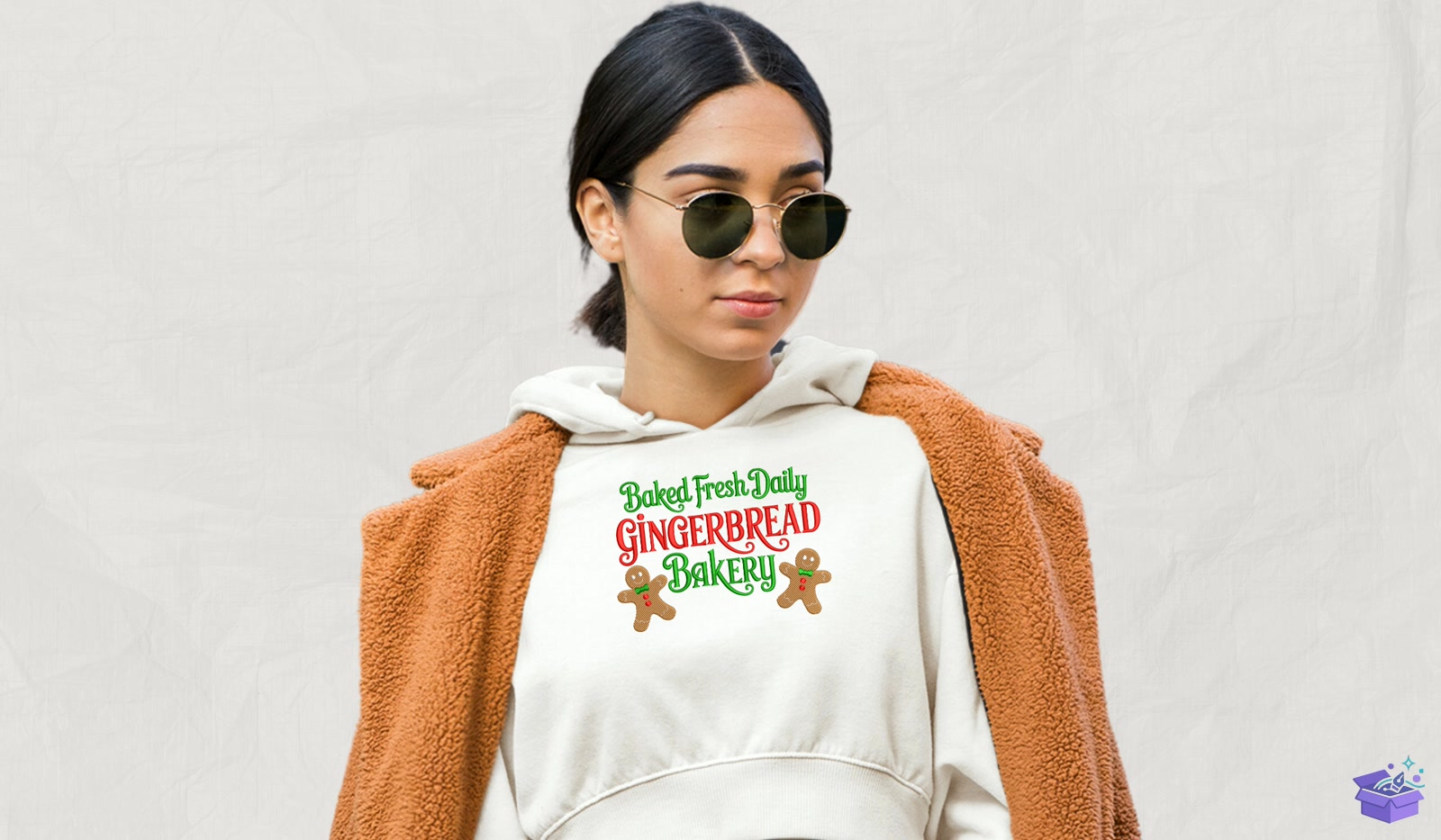 Gingerbread Bakery - Makine Nakış Deseni (SVG, DXF, EPS, PNG) - detaylı önizleme 2