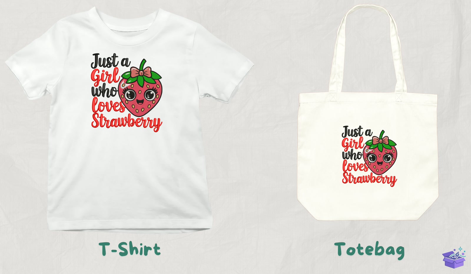 Strawberry Lover Gift - Makine Nakış Deseni (SVG, DXF, EPS, PNG) - detaylı önizleme 3