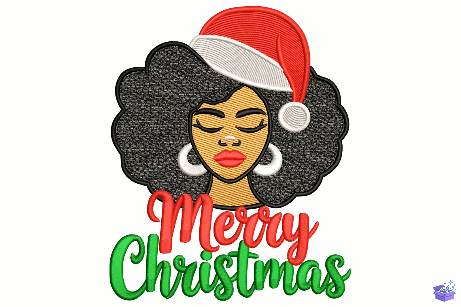 Afro Hair - Makine Nakış Deseni (SVG, DXF, EPS, PNG) - Nakış Desenleri İndir (DXF, SVG, AI)