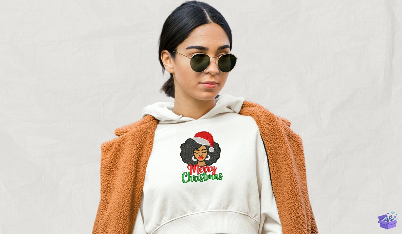 Afro Hair - Makine Nakış Deseni (SVG, DXF, EPS, PNG) - detaylı önizleme 2