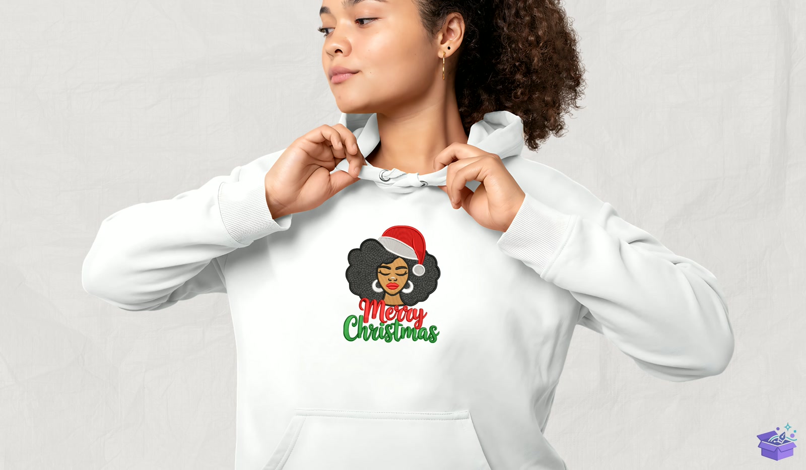 Afro Hair - Makine Nakış Deseni (SVG, DXF, EPS, PNG) - detaylı önizleme 4