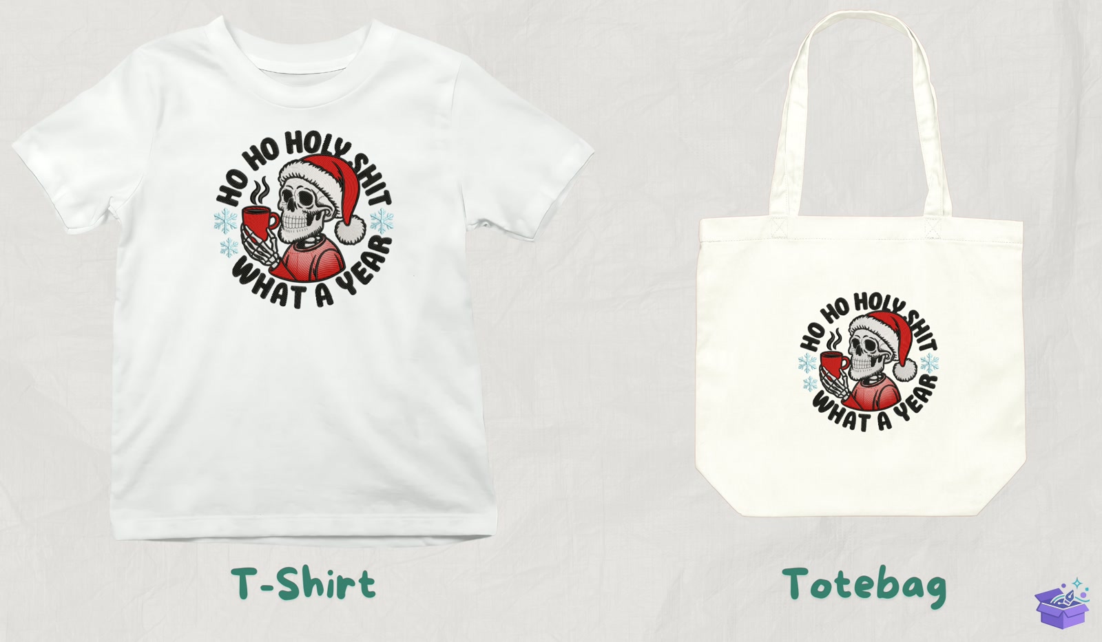 Santa Skull - Makine Nakış Deseni (SVG, DXF, EPS, PNG) - detaylı önizleme 3