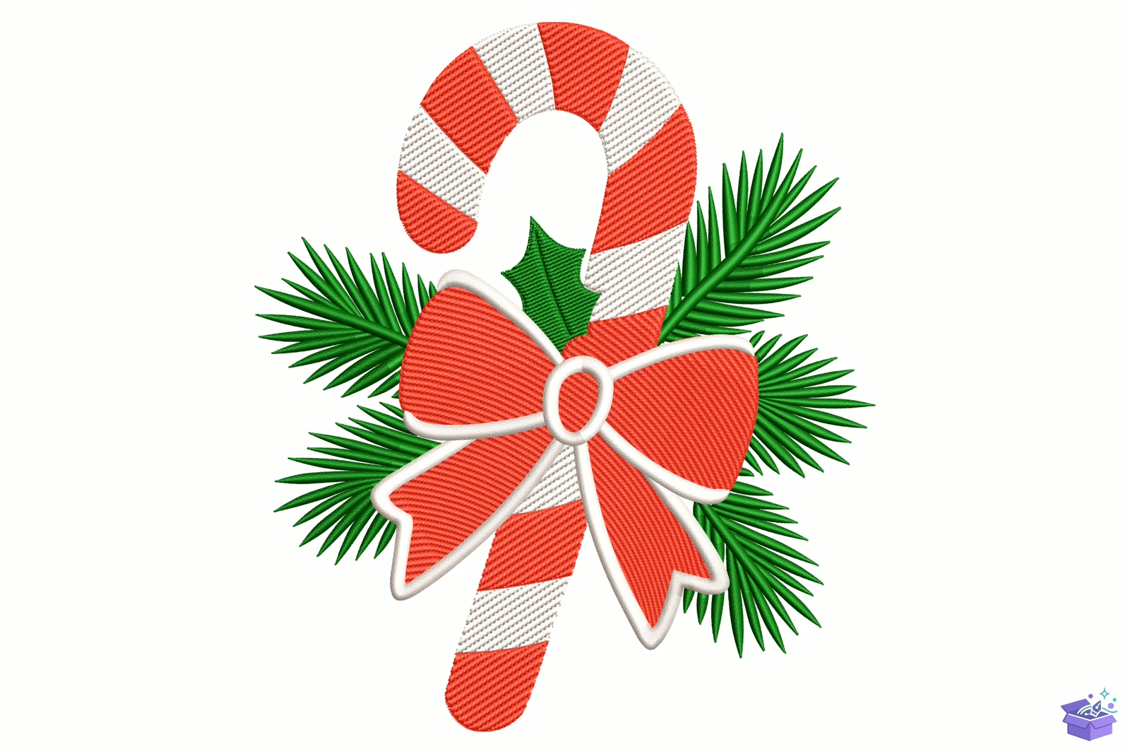 Yılbaşı Bow - Makine Nakış Deseni (SVG, DXF, EPS, PNG) - detaylı önizleme 5