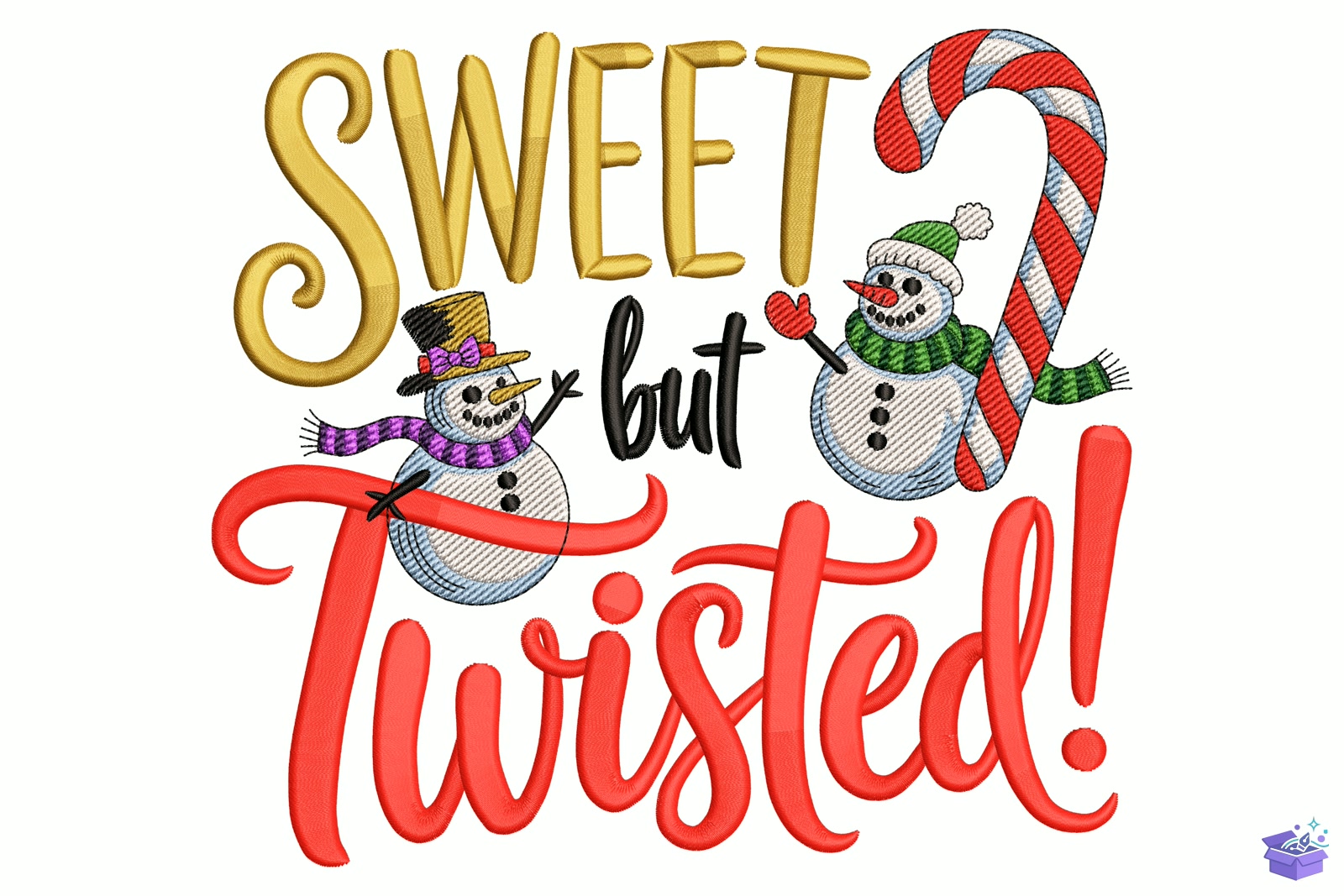 Sweet But Twisted - Makine Nakış Deseni (SVG, DXF, EPS, PNG) - detaylı önizleme 5