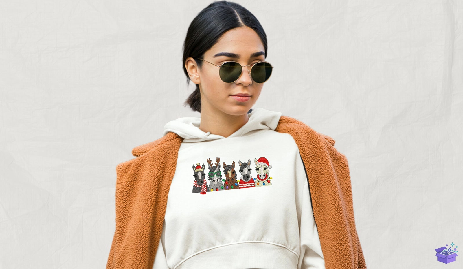 At Yılbaşı - Makine Nakış Deseni (SVG, DXF, EPS, PNG) - detaylı önizleme 2
