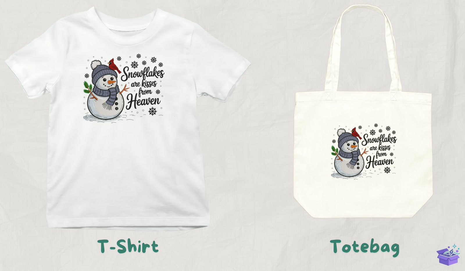 Snowflakes Quote - Makine Nakış Deseni (SVG, DXF, EPS, PNG) - detaylı önizleme 3
