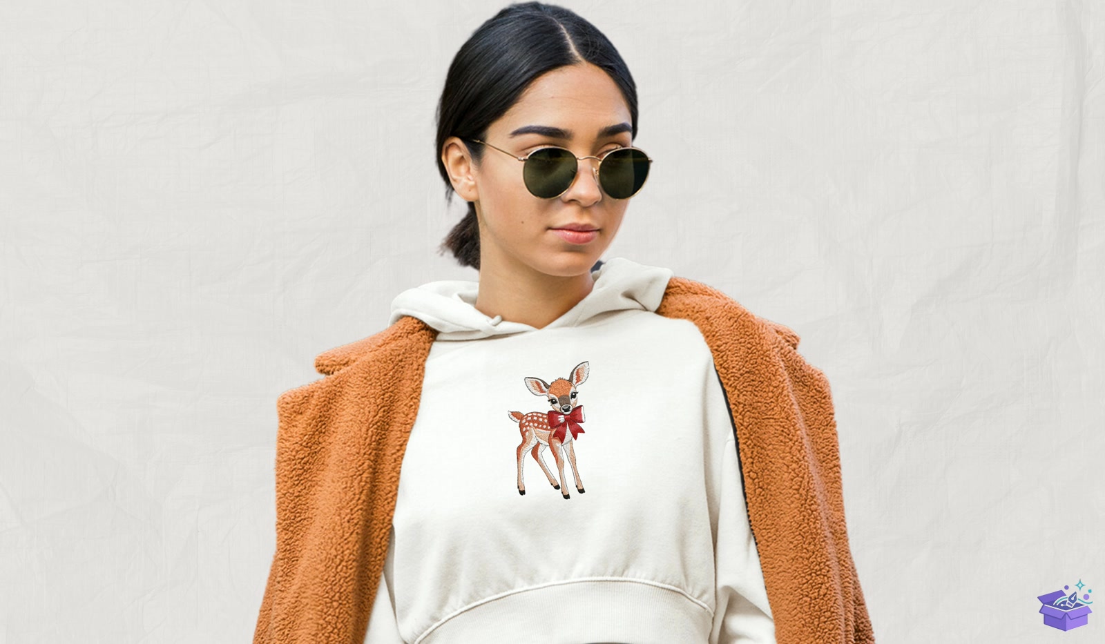 Woodland Geyik - Makine Nakış Deseni (SVG, DXF, EPS, PNG) - detaylı önizleme 2