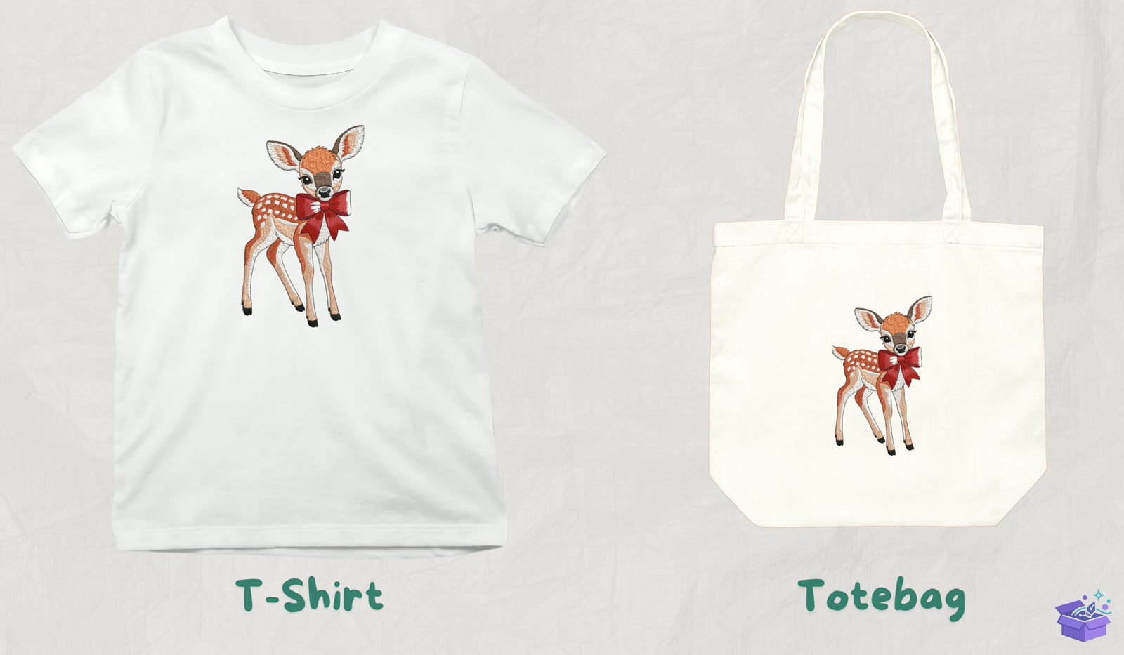 Woodland Geyik - Makine Nakış Deseni (SVG, DXF, EPS, PNG) - detaylı önizleme 3