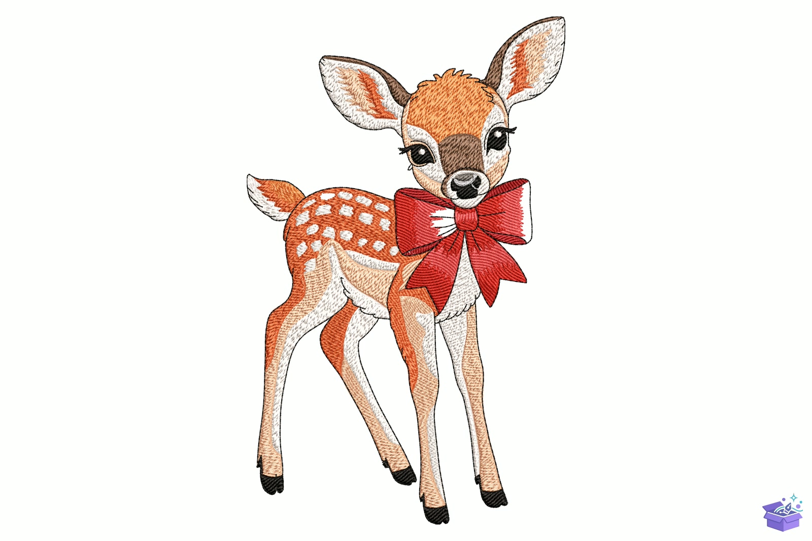Woodland Geyik - Makine Nakış Deseni (SVG, DXF, EPS, PNG) - detaylı önizleme 5