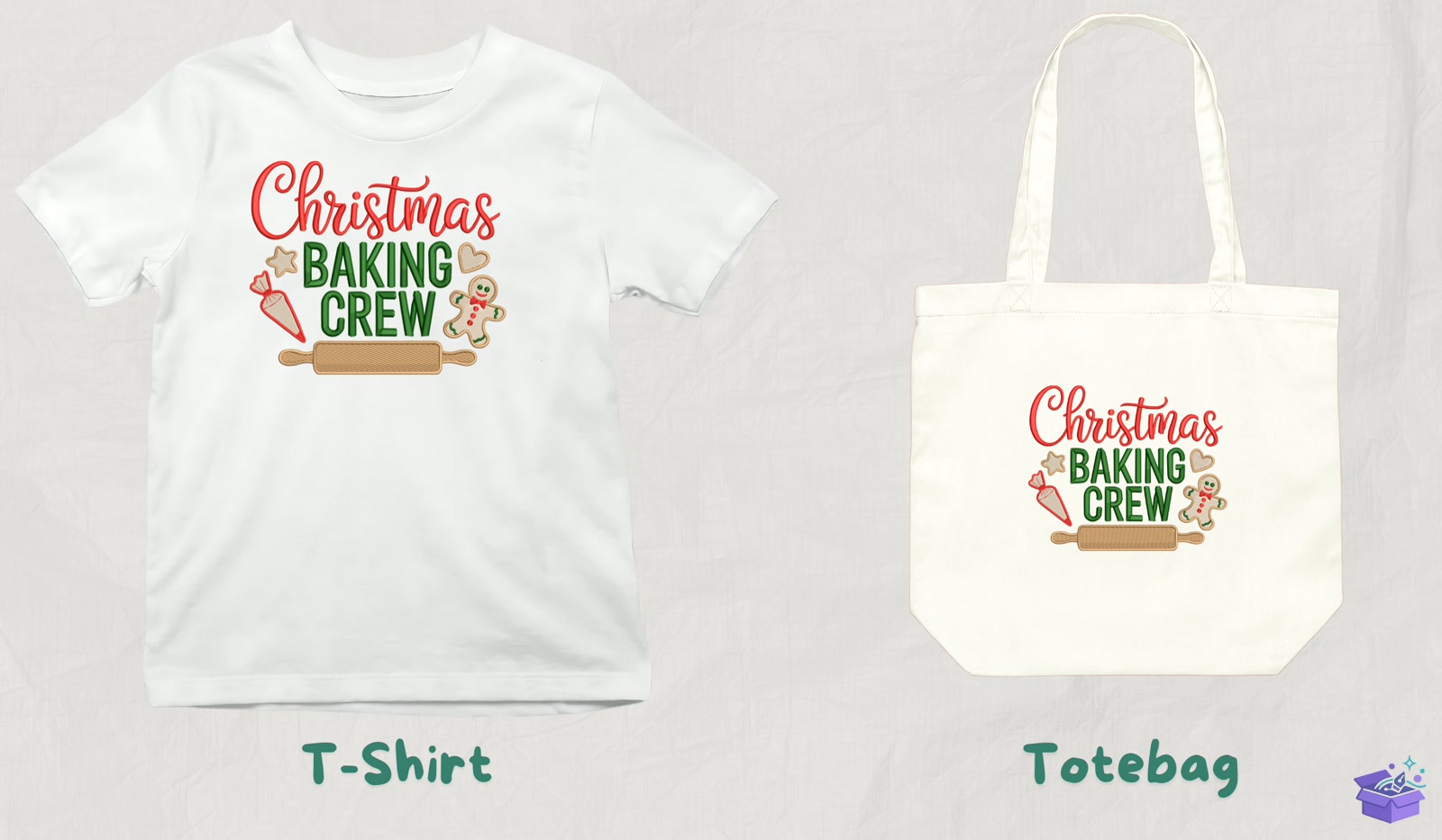 Yılbaşı Baking - Makine Nakış Deseni (SVG, DXF, EPS, PNG) - detaylı önizleme 3