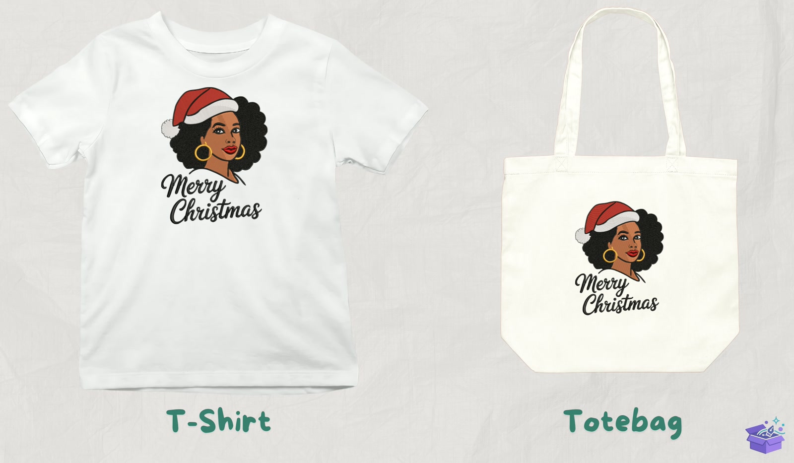 Yılbaşı Black Woman - Makine Nakış Deseni (SVG, DXF, EPS, PNG) - detaylı önizleme 3