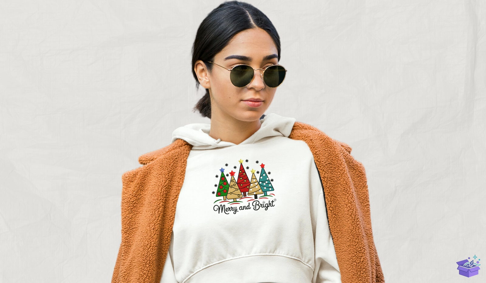 Xmas Trees - Makine Nakış Deseni (SVG, DXF, EPS, PNG) - detaylı önizleme 2