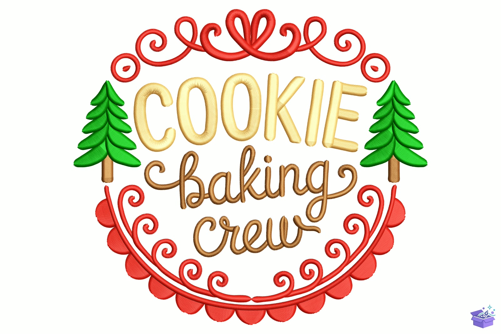 Cookie Baking Crew - Makine Nakış Deseni (SVG, DXF, EPS, PNG) - detaylı önizleme 5