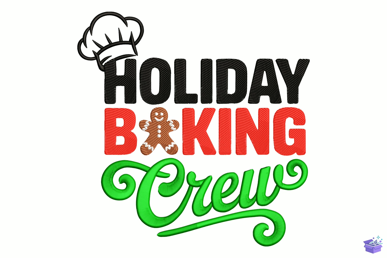 Holiday Baking Crew - Makine Nakış Deseni (SVG, DXF, EPS, PNG) - detaylı önizleme 5