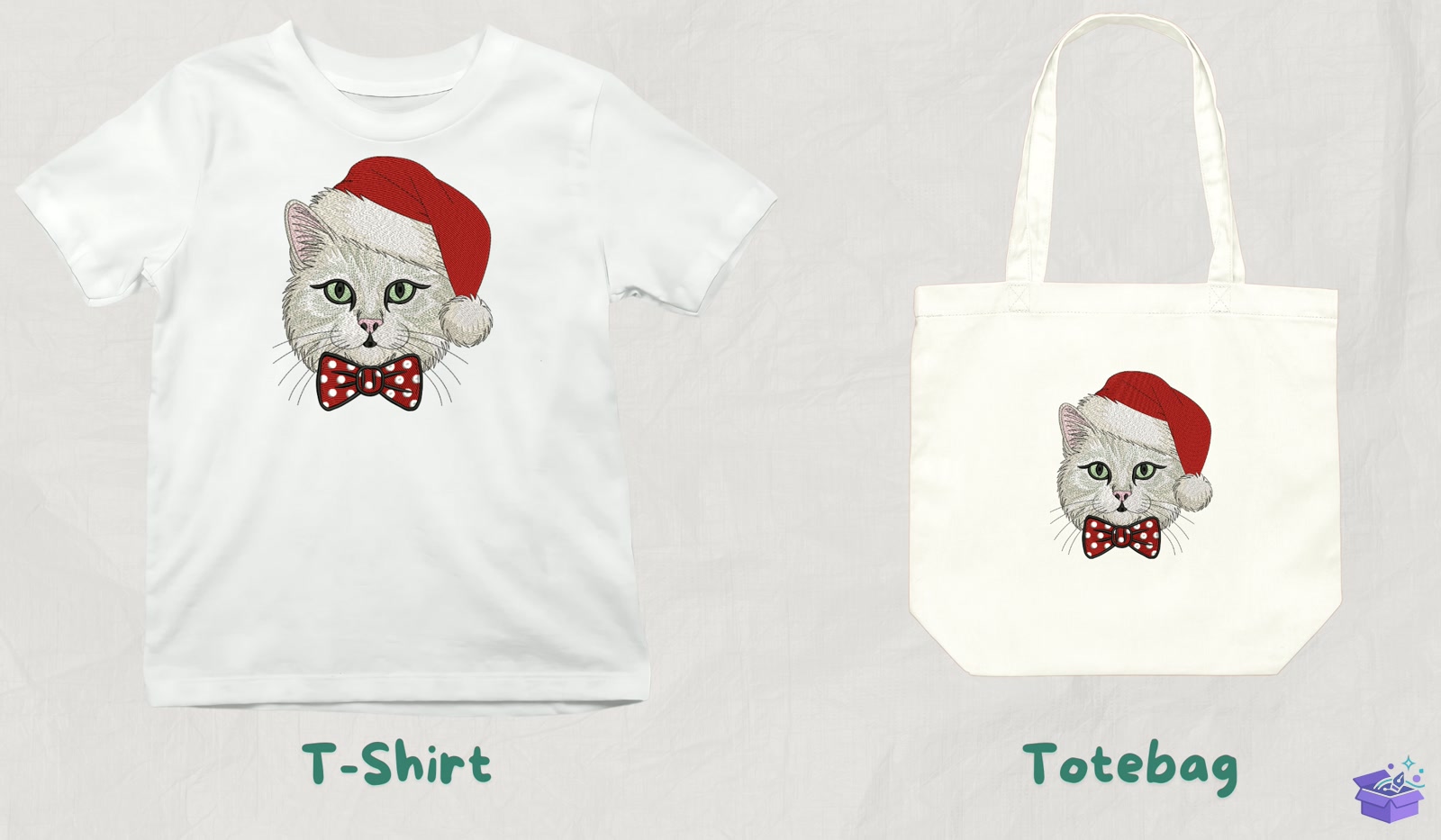 Kitty Yılbaşı - Makine Nakış Deseni (SVG, DXF, EPS, PNG) - detaylı önizleme 3