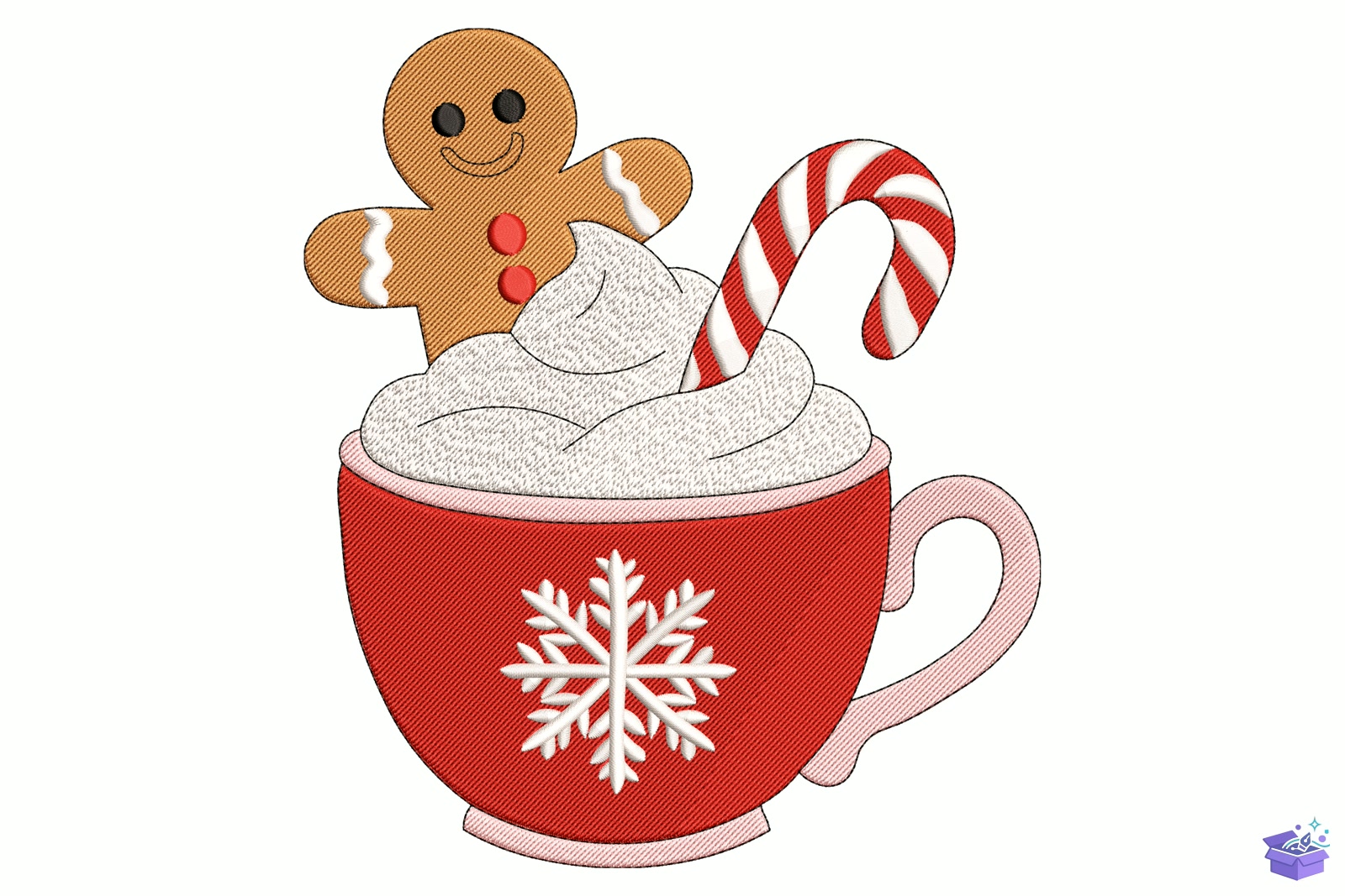 Cookie Candy Cane - Makine Nakış Deseni (SVG, DXF, EPS, PNG) - detaylı önizleme 5