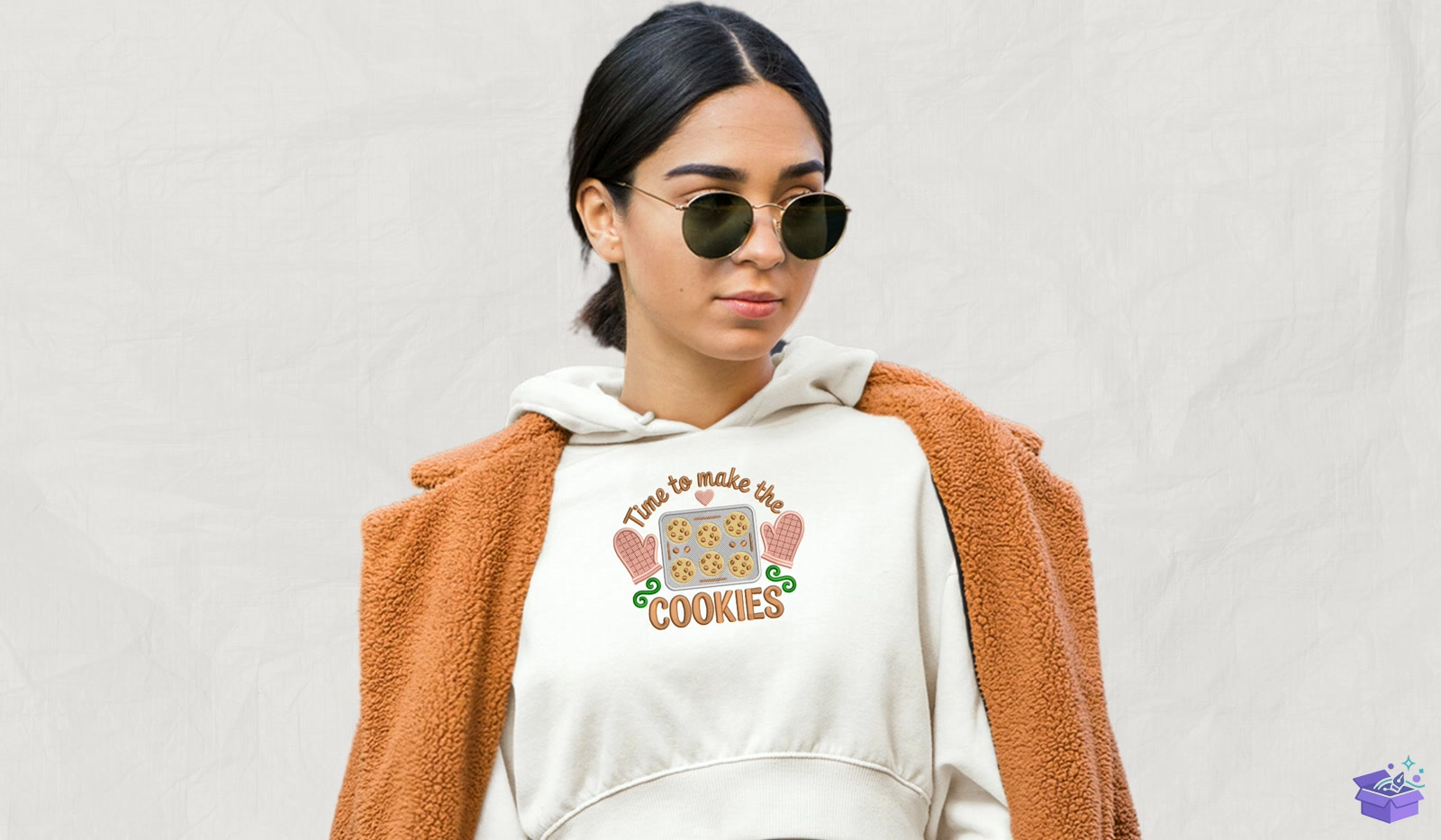 Baking Quote With Cookie - Makine Nakış Deseni (SVG, DXF, EPS, PNG) - detaylı önizleme 2