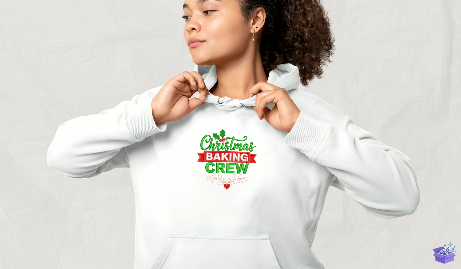 Yılbaşı Baking Crew - Makine Nakış Deseni (SVG, DXF, EPS, PNG) - detaylı önizleme 4